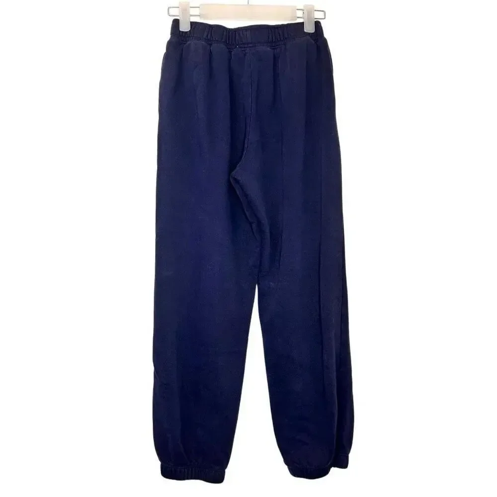 GAP Elastic Waist Fleece Lined Pull-on Jogger Sweatpants Navy Size 12